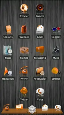 Orange ADW Theme android App screenshot 1